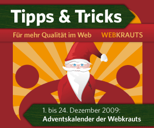 Adventskalender der Webkrauts 2009